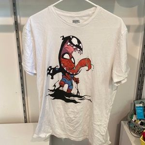 Spider-Man and Venom marvel graphic tee